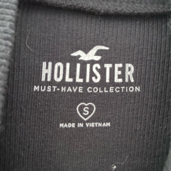 3 for $10 | Hollister Black Mock Neck Long-Sleeve - Picture 3 of 4